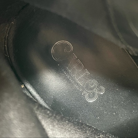 Carlos Santana Black Faux Suede Lace Up Chunky Heel Ankle Boots Size 10 - Picture 8 of 10